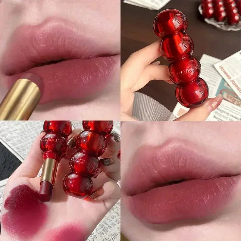 Waterproof Velvet Lipstick - Long-Lasting Matte Nude Lip Tint - SPINGHAR