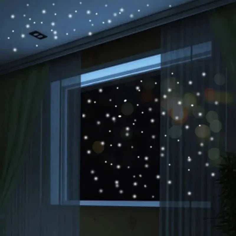 Luminous Wall Stickers | Glow in the Dark Star Vinyl Decor for Kids' Rooms | Creative Fluorescent Party Decoration - SPINGHAR