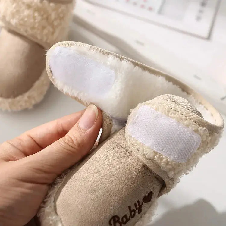 Warm Infant Toddler Crib Snow Boots Soft Comfortable Infant Girls Boys Anti-Slip Socks Slipper Newborn Baby Shoes - SPINGHAR