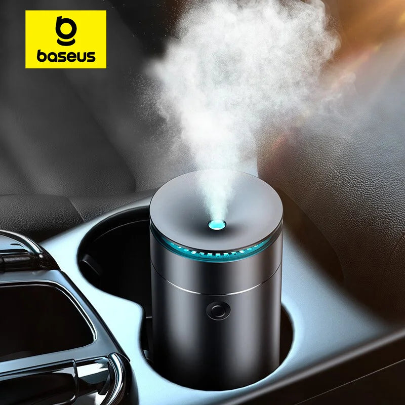 Baseus Car Diffuser Humidifier Auto Air Purifier Aromo Air Freshener with LED Light For Car Aroma Aromatherapy Diffuser SPINGHAR