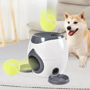 New Dog Tennis Food Reward Machine Dog Interactive Training Intelligent Automatic Leaky Food Pet Toy SPINGHAR