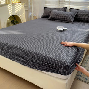 Fitted Sheet for King & Queen Size Mattresses - High Quality, Elastic Band, Pillowcases Available SPINGHAR