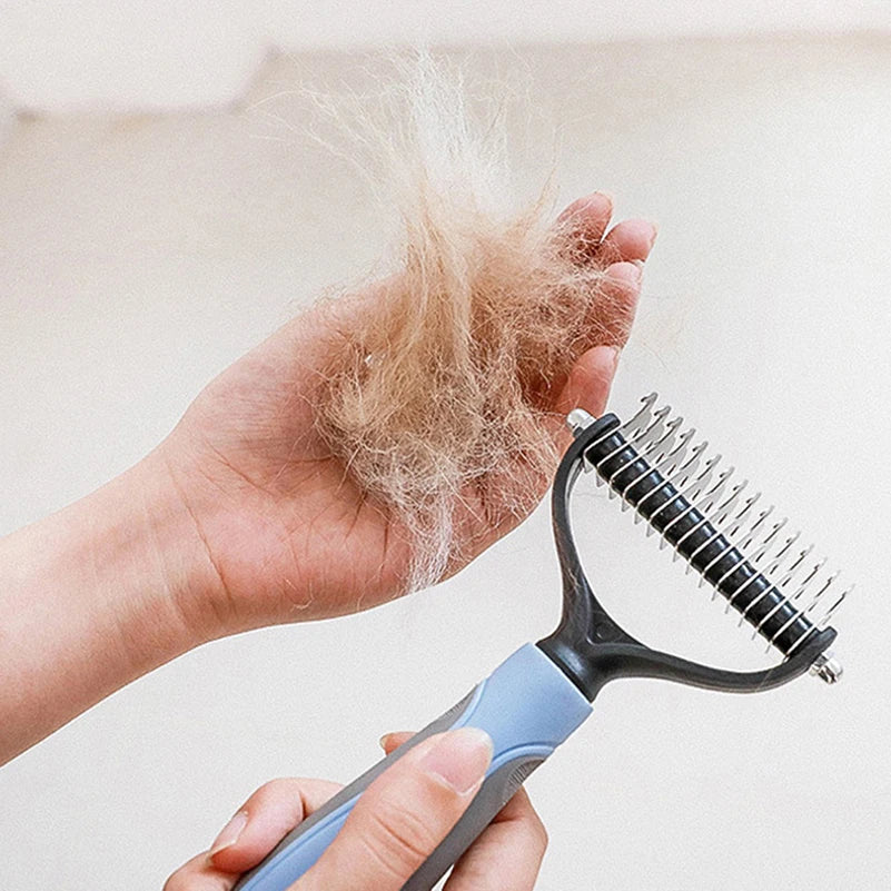 Professional Pet Deshedding Brush Dog Hair Remover Pet Fur Knot Cutter Puppy Cat Comb Brushes Dogs Grooming Shedding Supplies SPINGHAR