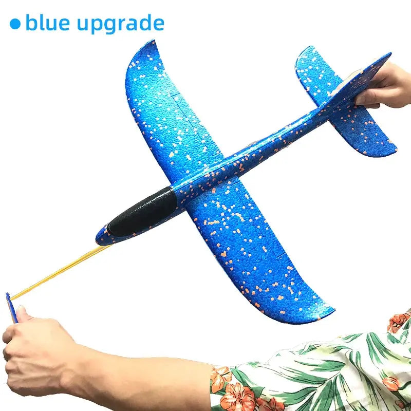 50CM Big Foam Plane Glider Hand Throw Airplane Light Inertial EPP Bubble Planes Outdoor Launch Kids Toys for Children Boys Gift - SPINGHAR