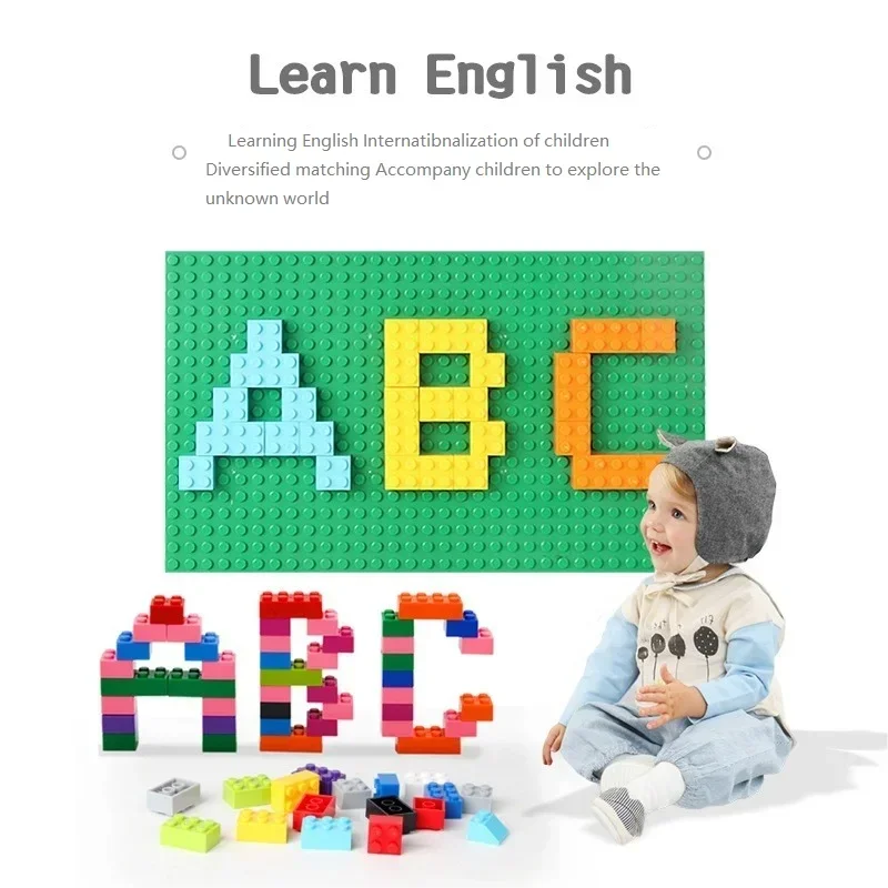 500PCS/1000PCS Kids DIY Building Blocks Set Toys Children Creative Colorful Building Blocks Assembled Toys Educational Toys Gift SPINGHAR