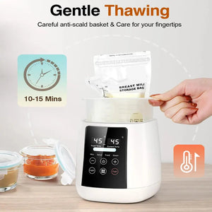 Newborn Baby Feeding Bottle Warmer & Sterilizers with Timer Accurate Temperature Control Food Milk Warmers Bottle Steriliser - SPINGHAR