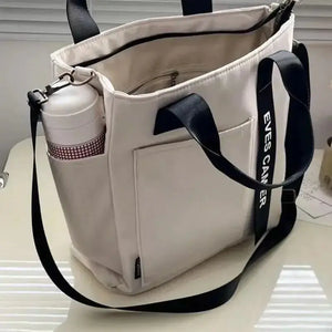 2024 New Casual Tote Large Capacity Shoulder Bag Nylon Waterproof Canvas Handbag Simple Fashion Messenger Bags For Schoolgirl SPINGHAR