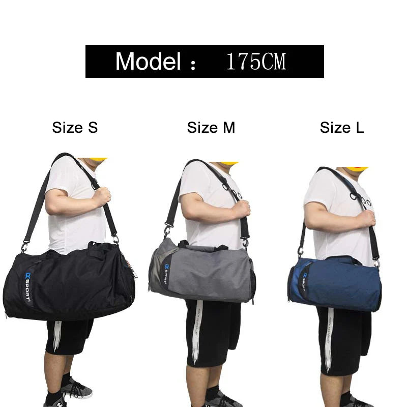 IX Large Gym Bag Fitness Bags Wet Dry Training Men Yoga For Shoes Travel Shoulder Handbags Multifunction Work Out Swimming Bag SPINGHAR