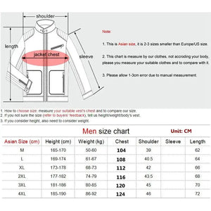 9 Areas Heated Vest Jacket USB Men Winter Electrically Heated Thermal Waistcoat for Hunting Hiking Warm Hunting Jacket - SPINGHAR