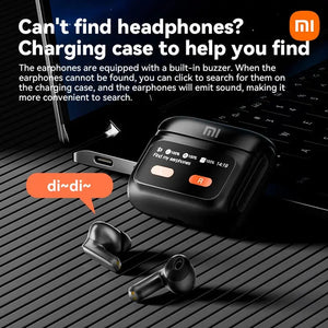 Xiaomi ANC Wireless Earbuds Bluetooth Earphone Touch Screen airpods Control Active Noise Reduction In Ear Headphone Bulit in Mic - SPINGHAR