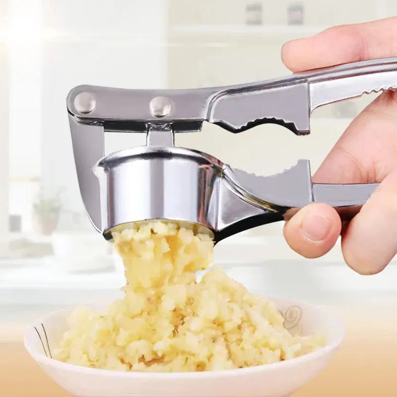 Garlic Press Crusher Mincer Kitchen Stainless Steel Garlic Smasher Squeezer Manual Press Grinding Tool Kitchen Accessories - SPINGHAR