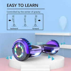 6.5-Inch Hoverboards with Bluetooth & LED Lights - SPINGHAR