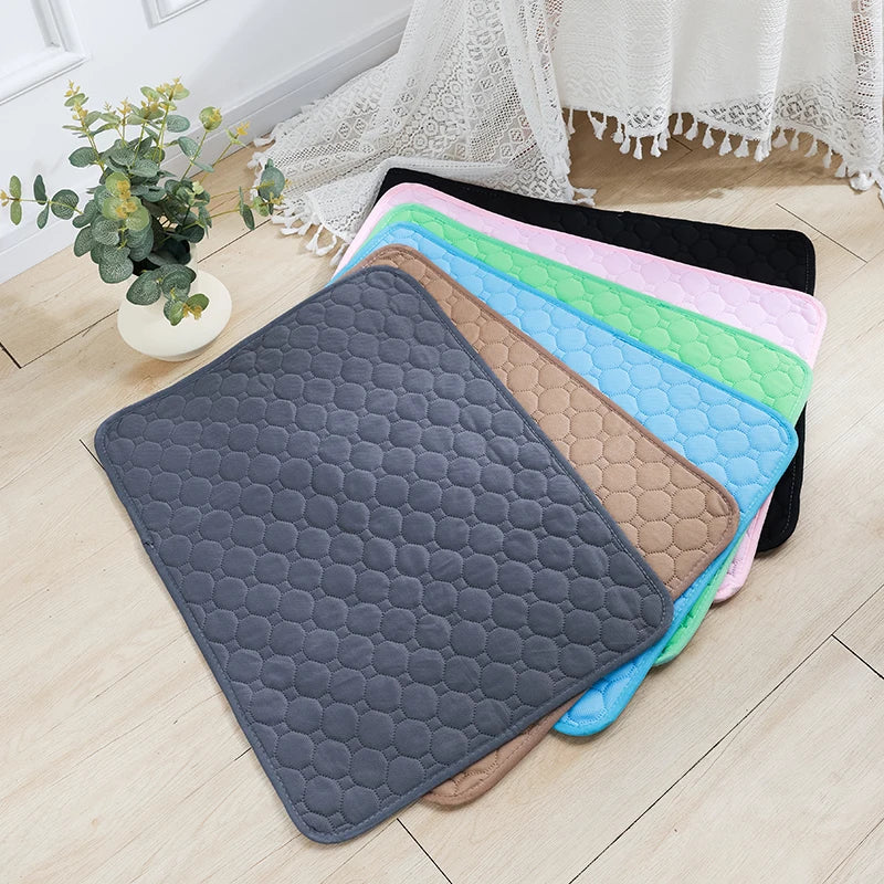 Reusable Dog Pee Pad Blanket Absorbent Diaper Washable Puppy Training Pad Pet Bed Urine Mat for Pet Car Seat Cover Pet Supplies SPINGHAR