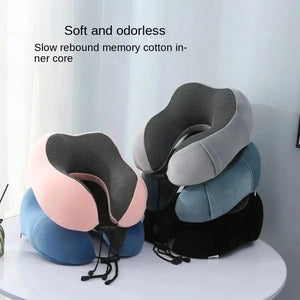 U Shaped Memory Foam Neck Pillows Soft Travel Pillow Massage Neck Pillow Sleeping Airplane Pillow Cervical Healthcare Bedding - SPINGHAR