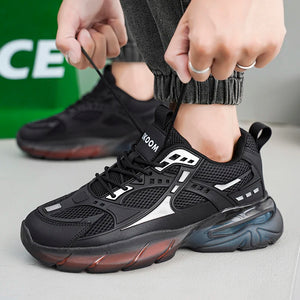 Men's Autumn Mesh Breathable Tennis Sneaker Outdoor Thick Sole Anti Slip Fashion Trendy Casual Running Shoes Tenis Para Hombre SPINGHAR