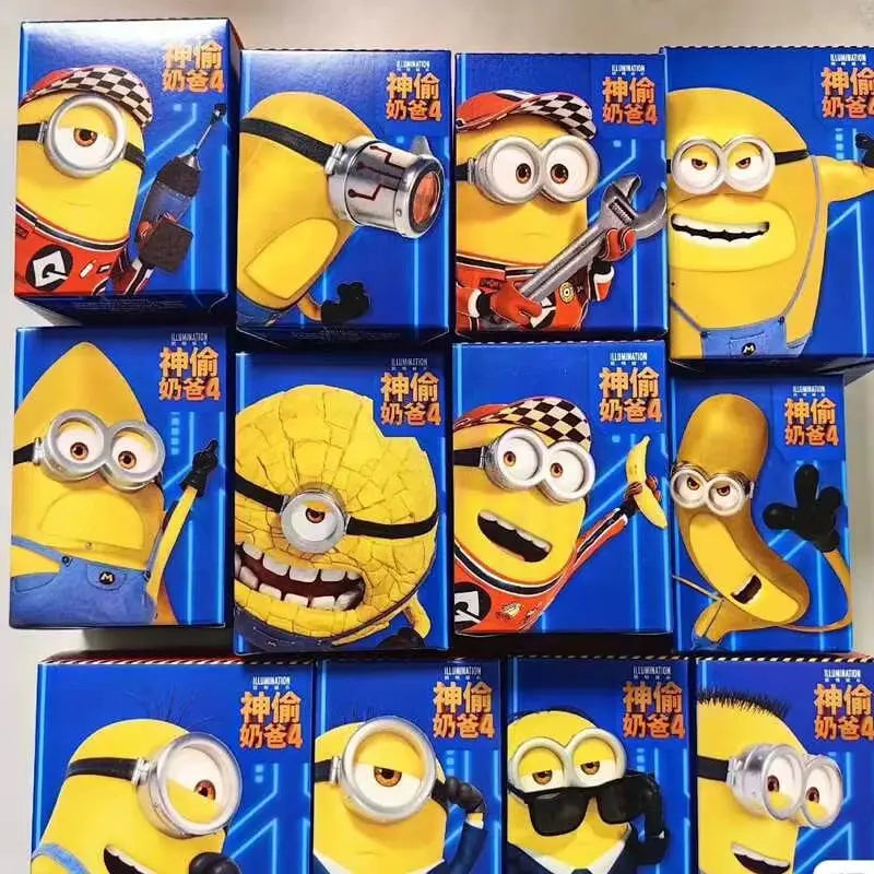 Despicable Me 4 Minions Blind Box Collectible Set - 12 PVC Figures - SPINGHAR