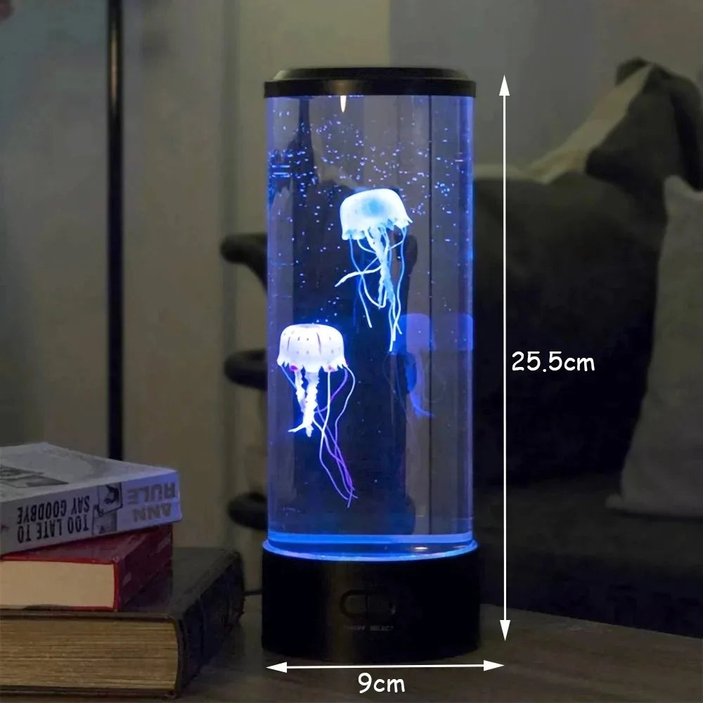 Color Changing Jellyfish Lamp Usb/Battery Powered Table Night Light Children'S Gift Home Bedroom Decor Boys Girls Birthday Gifts SPINGHAR