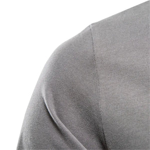 100% Cotton Long Sleeve T-Shirt for Men | Solid Spring Casual High-Quality Classic Tops - SPINGHAR