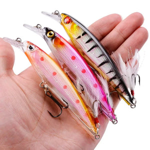 1PCS Laser Minnow Fishing Lure 11CM 13G pesca hooks fish wobbler tackle crankbait artificial japan hard bait swimbait SPINGHAR