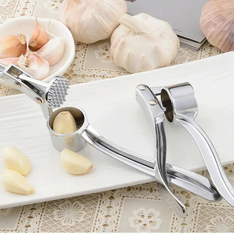 Garlic Press Crusher Mincer Kitchen Stainless Steel Garlic Smasher Squeezer Manual Press Grinding Tool Kitchen Accessories - SPINGHAR