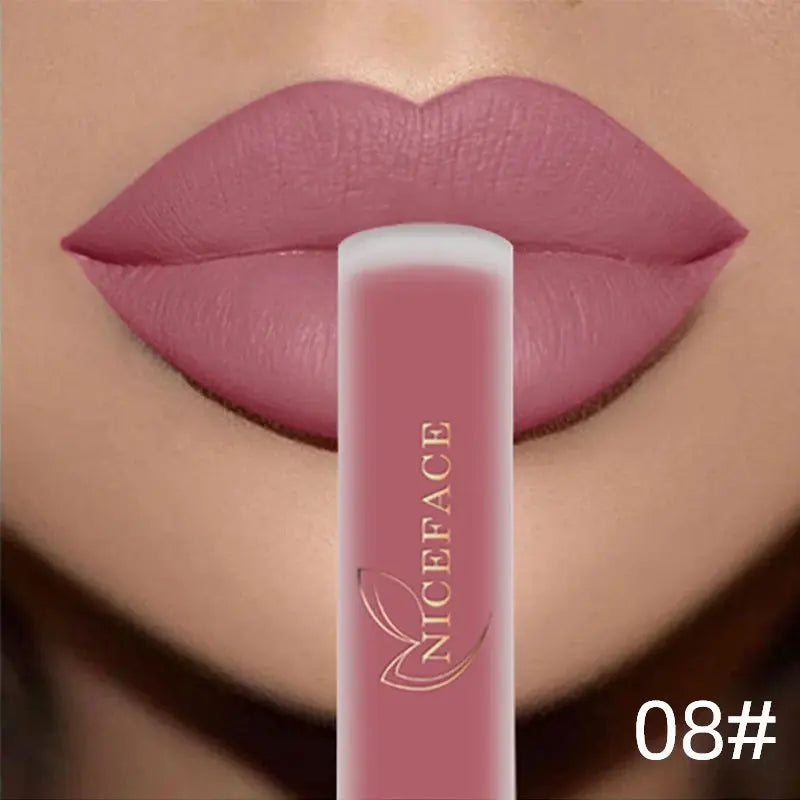 NICEFACE Nude Liquid Lipsticks - Waterproof Velvet Matte Lip Tint - SPINGHAR