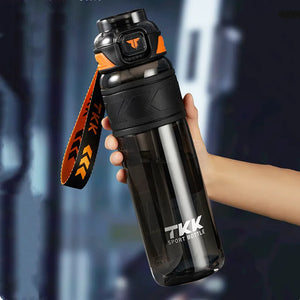 1000ml/1500ml High Quality Tritan Material Water Bottle With Straw Portable Durable Gym Fitness Outdoor Sport Drinking Bottle SPINGHAR