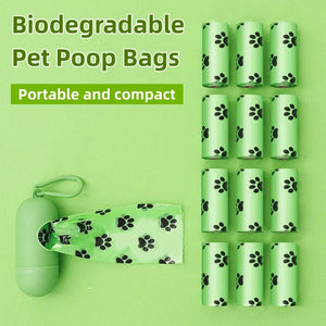 New Pet Biodegradable Trash Bag Dog Poop Bags Bulk Biobase Scented Poo Bag Degradable Cat Waste Bags Dog Poop Dispenser Gifts SPINGHAR