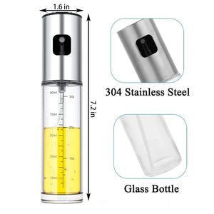 100ml Glass Oil Sprayer Bottle for Cooking ,Mister Olive Oil Vinegar Spritzer Sprayer Glass Bottles for Kitchen/Salad/Barbecue SPINGHAR