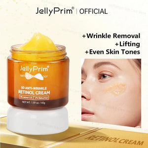 Wrinkle Retinol Face Cream Vitamin E Fine Lines Removal Hyaluronic Acid Moisturizing Lifting Aging Facial Cream Skin Care Beauty - SPINGHAR