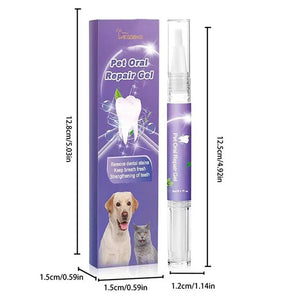 Pet Teeth Cleaning Pen Dog Cat Tartar Plaque Remover Freshen Breath Clean Tooth Stains Deodorant Repair Gum Pet Oral Care Gel SPINGHAR