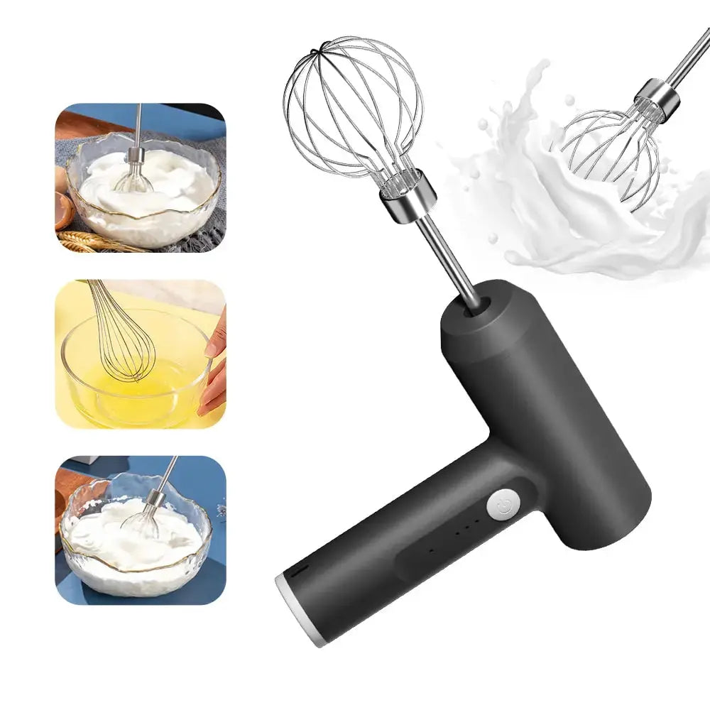 1 PCS Wireless Electric Food Mixer Portable 3 Speeds Egg Beater Baking Dough Cake Cream Mixer Kitchen Tools - SPINGHAR