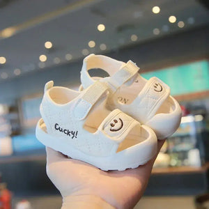 Summer New Style 0-1-4 Year Old Baby Soft-soled Toddler Shoes Toe-cap Sandals - SPINGHAR