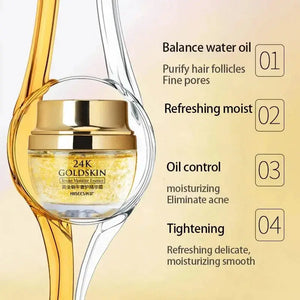 24K Golden Snail Collagen Cream - Moisturizing & Oil Control Facial Skincare - SPINGHAR