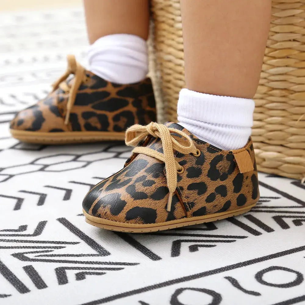 Baby Sports Boot Retro PU Leather Multicolor Newborn Toddler Boy Girl Shoes Rubber Sole Anti-slip First Walkers Moccasins - SPINGHAR