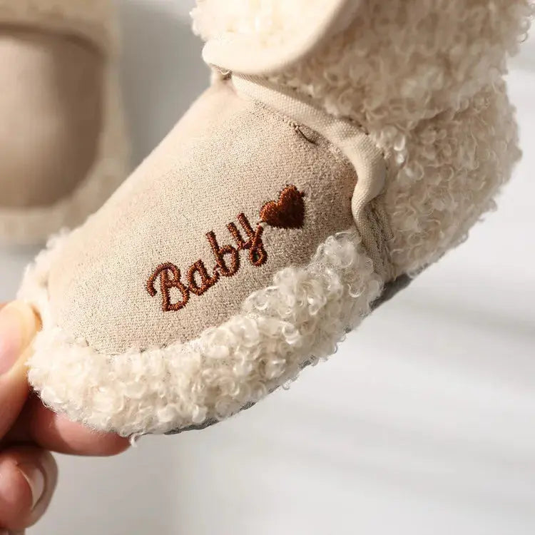 Warm Infant Toddler Crib Snow Boots Soft Comfortable Infant Girls Boys Anti-Slip Socks Slipper Newborn Baby Shoes - SPINGHAR