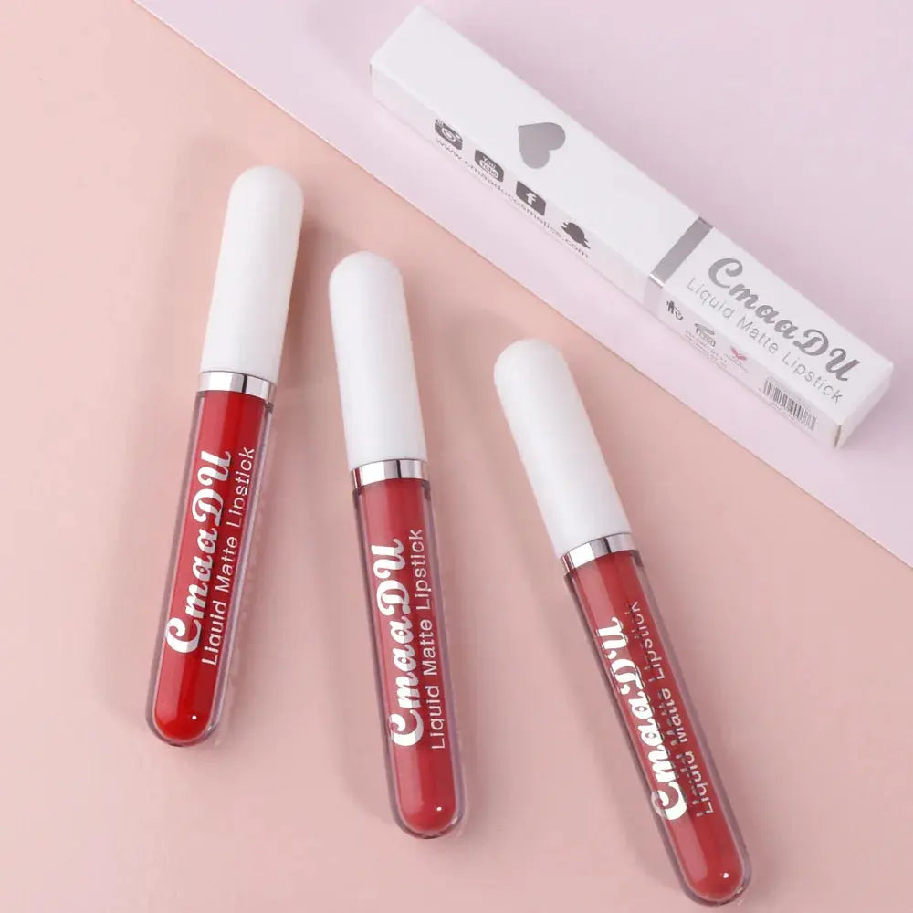 18-Color Velvet Matte Liquid Lipstick - Long-Lasting Waterproof Gloss - SPINGHAR