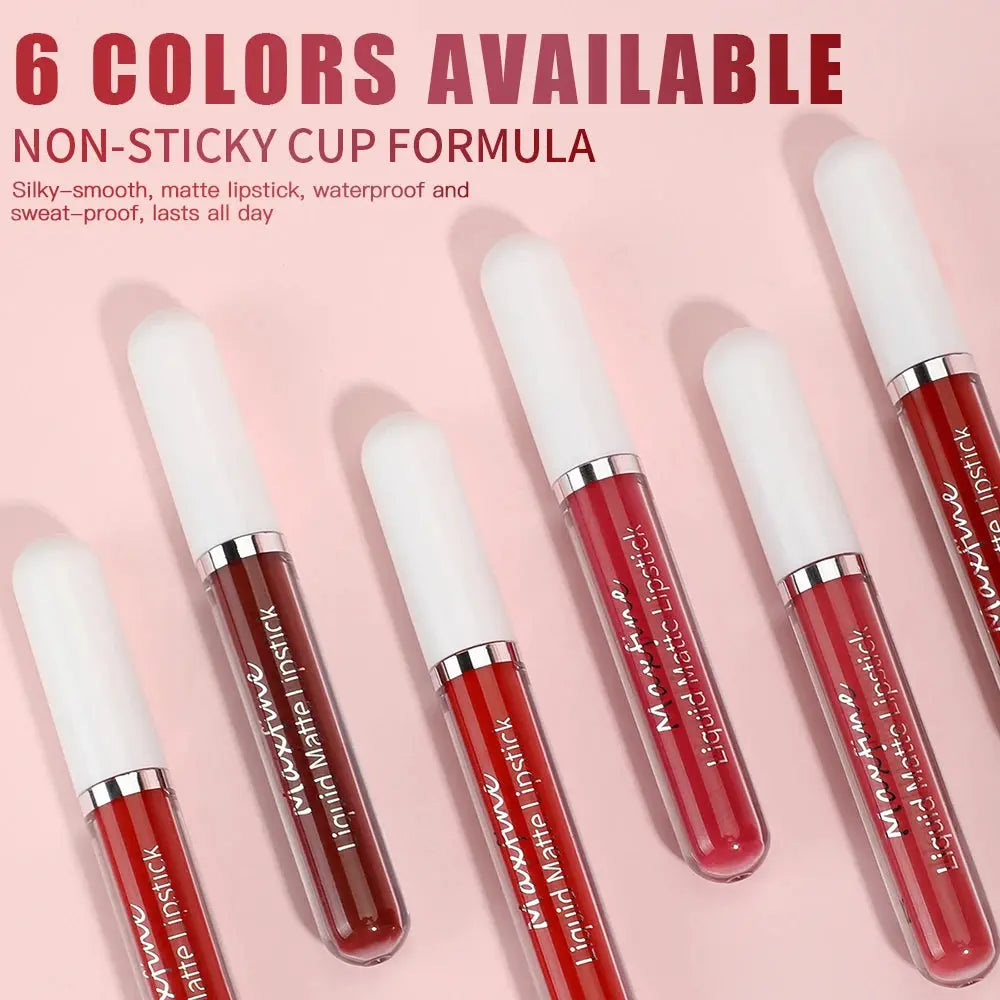 Waterproof Matte Liquid Lipstick - Long-Lasting Velvet Finish - SPINGHAR