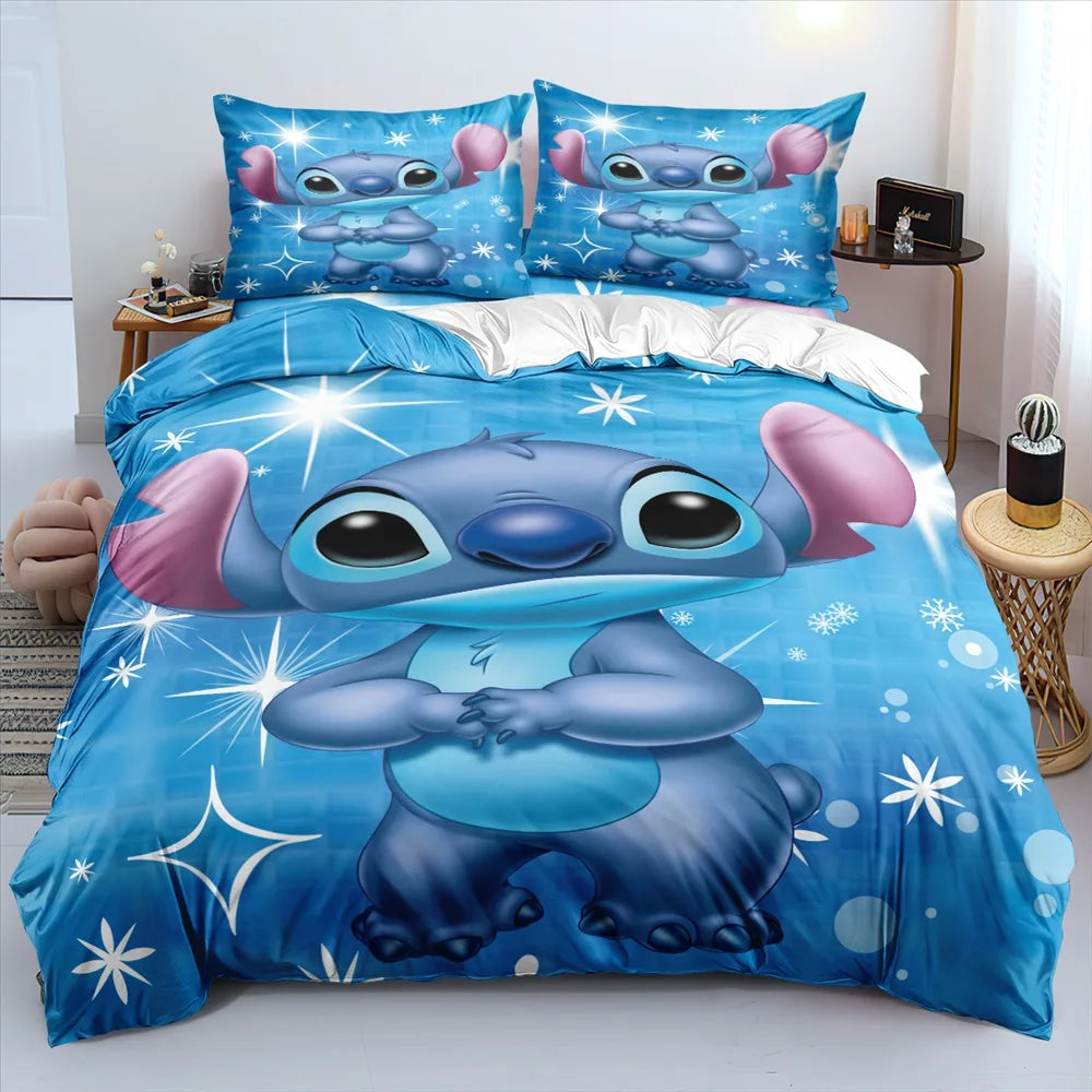 Lilo Stitch Bedding Set - Kids Duvet Cover & Pillowcases for Twin, Full, Queen, King Size SPINGHAR