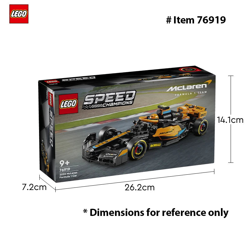 LEGO 76919 Speed Champions 2023 McLaren Formula 1 Race Car Toy for Play and Display, Buildable McLaren Toy Set for Kids SPINGHAR