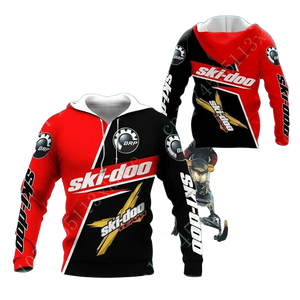 Men's Fashion 3D Snow Off Road Motorcycle Pattern Hoodie Spring and Autumn Outdoor Sports Mountain Off Road enthusiast Pullover SPINGHAR