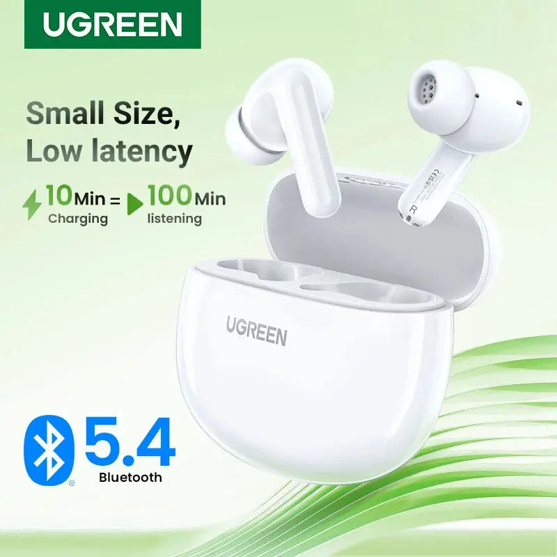 UGREEN HiTune P3 TWS Bluetooth Earphones Wireless Headphones 28H Earbuds Double Mic Call Noise Reduction In-Ear Handfree Earbuds - SPINGHAR