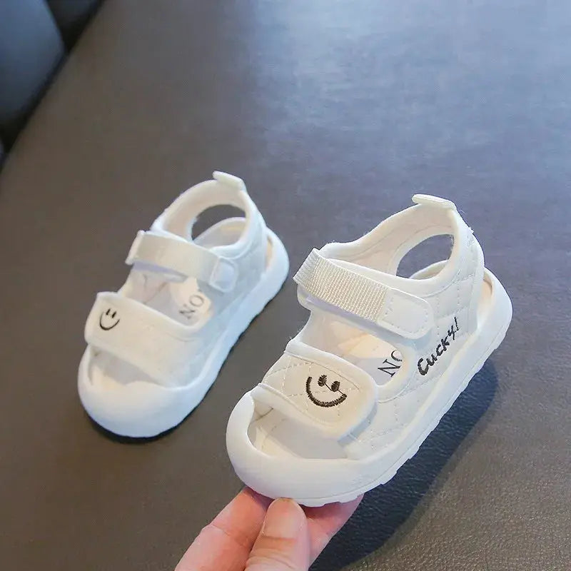 Summer New Style 0-1-4 Year Old Baby Soft-soled Toddler Shoes Toe-cap Sandals - SPINGHAR