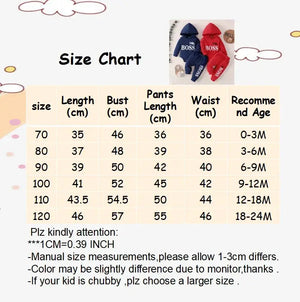 0-24 Months Newborn Baby Boy 2PCS Clothes Set Letter print Long Sleeve Hoodie Romper+Pants Toddler Boy Cute Spring&Autumn Outfit - SPINGHAR