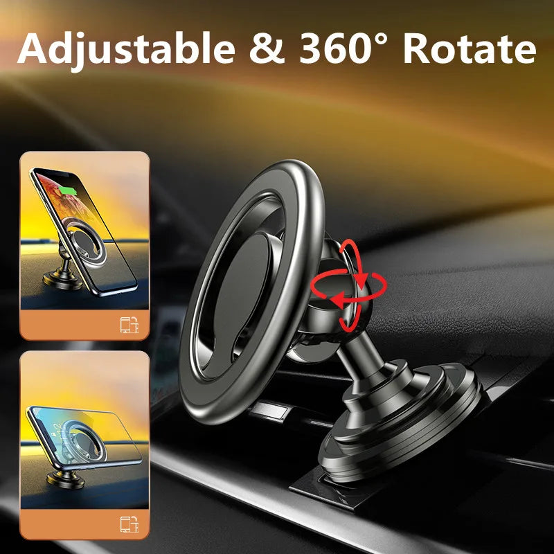 Magnetic Car Phone Holder Stand Macsafe Support in Car for iPhone 12 13 14 Pro Max Mini Magnet Car Air Vent Clip Cellphone Mount SPINGHAR