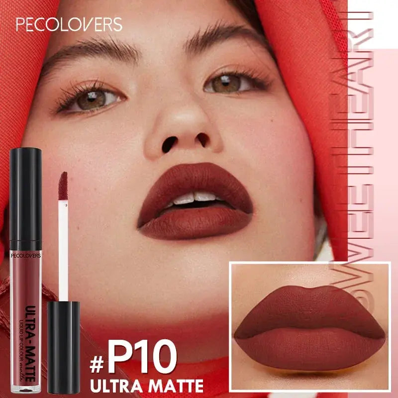 Waterproof Nude Lip Gloss - Long-lasting Velvet Matte Lipstick - SPINGHAR