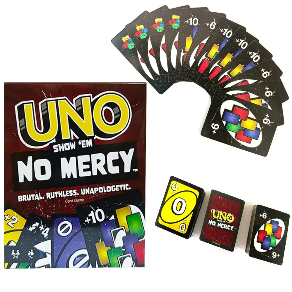 ONE FLIP! Board Games UNO Card Game uno No mercy Super Mario Christmas Card Table Game Playing for Adults Kid Birthday Gift Toy - SPINGHAR