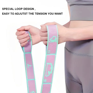 Resistance Band Yoga Auxiliary Stretching Belt Adult Latin Training Elastic Bands Beginner Pilates Dance Loop Fitness Tension SPINGHAR