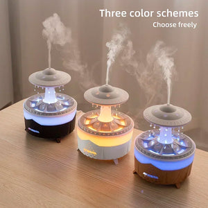 Rain Cloud Night Light humidifier with raining water drop sound and 7 color led light essential oil diffuser aromatherapy SPINGHAR