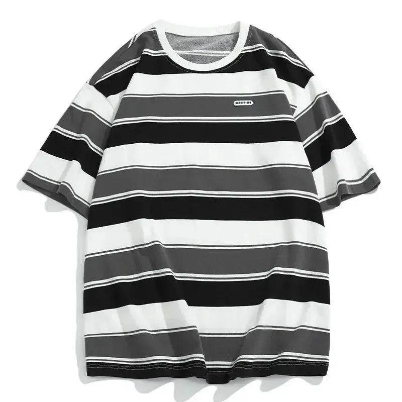 Summer Couples' Loose Striped T-Shirts for Men & Women - SPINGHAR