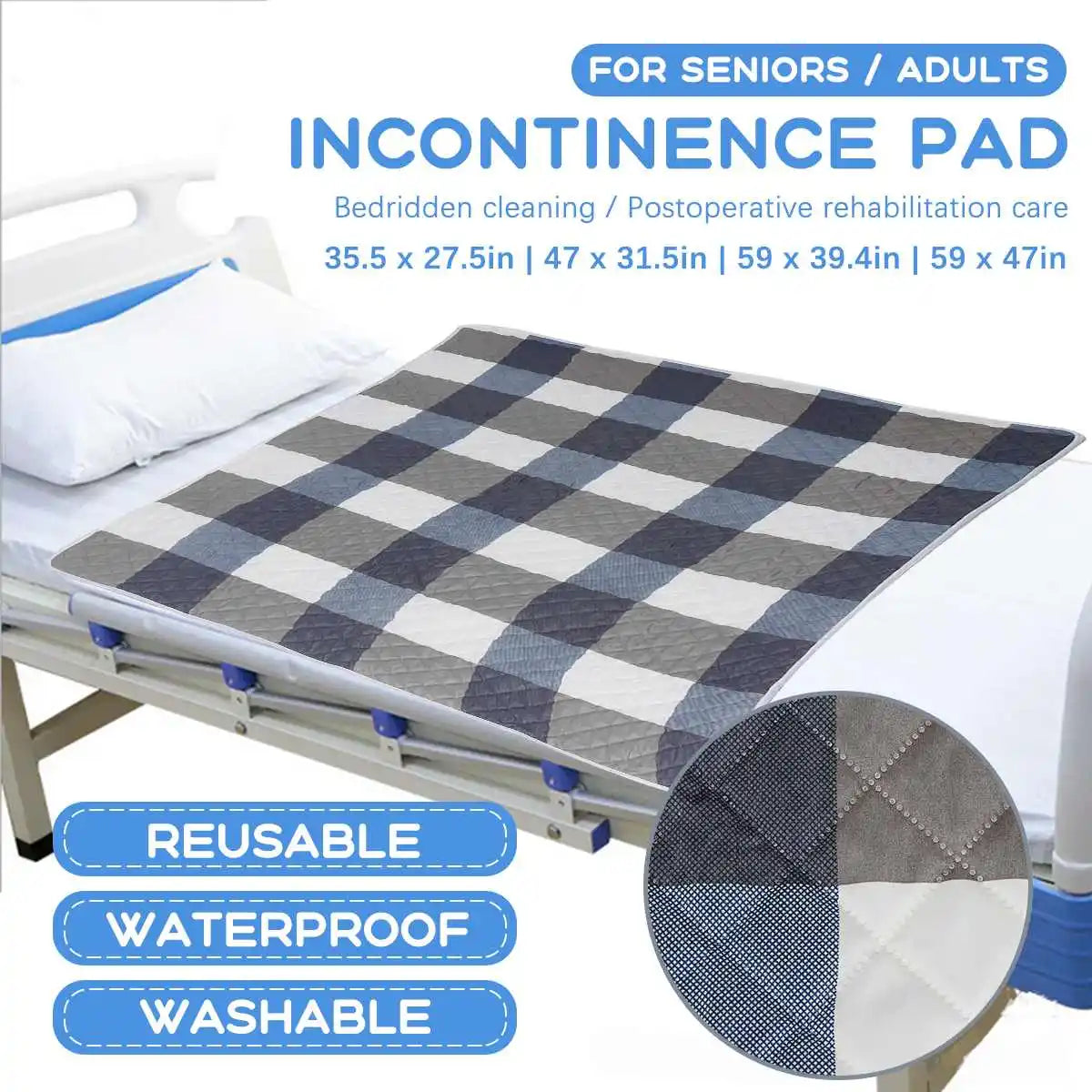 Waterproof Incontinence Pad and Bed Protector SPINGHAR